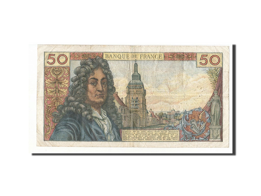 FRANCE, 50 Francs, 1970, KM:148c, 1970-04-02, VF(30-35), E.160
