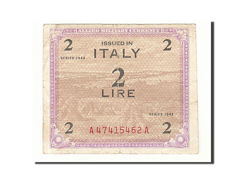 Italy, 2 Lire, 1943, KM:M11b, Undated, EF(40-45), A47415462A