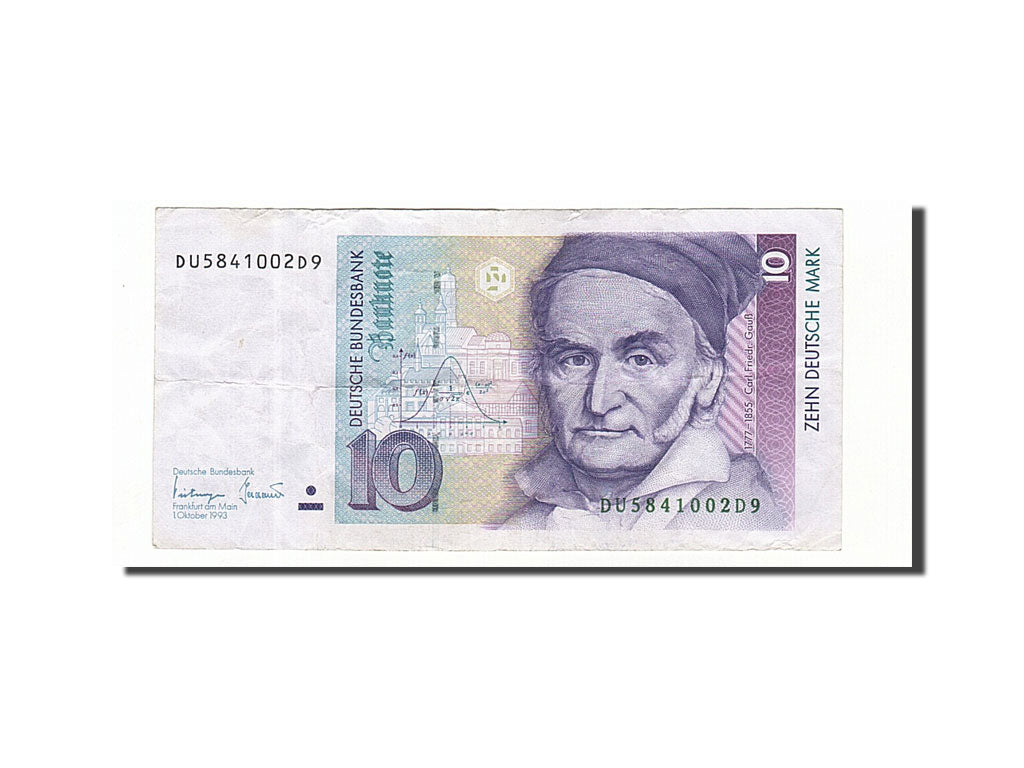 GERMANY - FEDERAL REPUBLIC, 10 Deutsche Mark, 1993, KM:38c, 1993-10-01, EF(40...