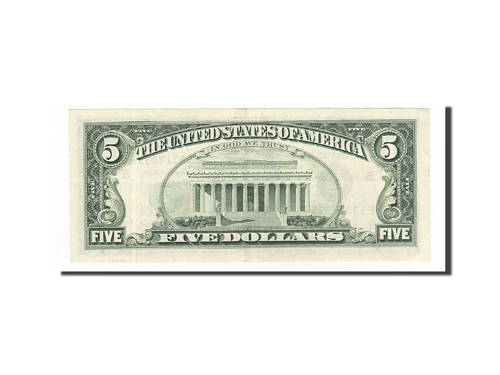 United States, Five Dollars, 1988, KM:3860, Undated, AU(55-58), E13317035E