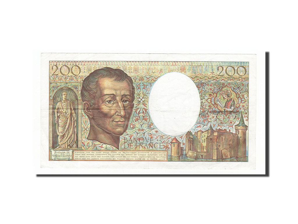Banknote, France, 200 Francs, 1985, Undated, EF(40-45), Fayette:70.5, KM:155a