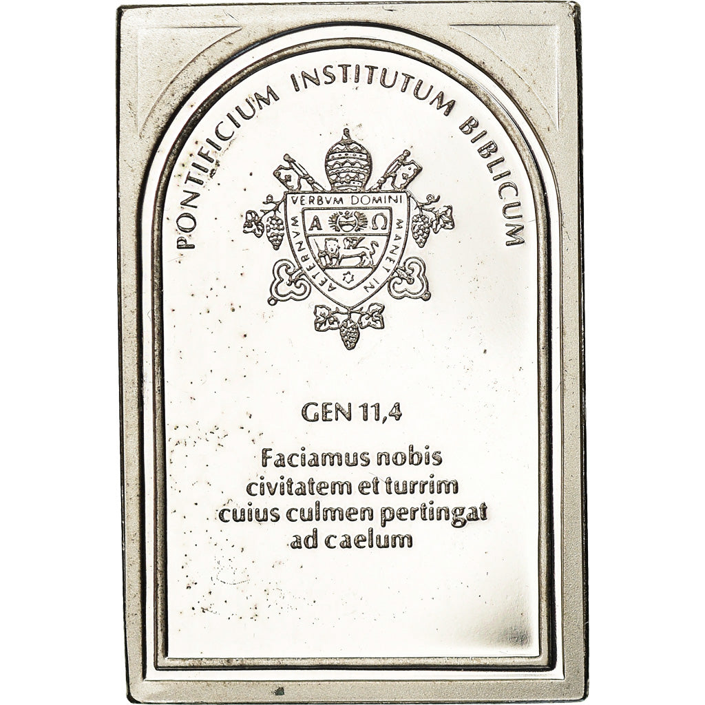 Vatican, Medal, Institut Biblique Pontifical, Genèse 11,4, Religions & beliefs