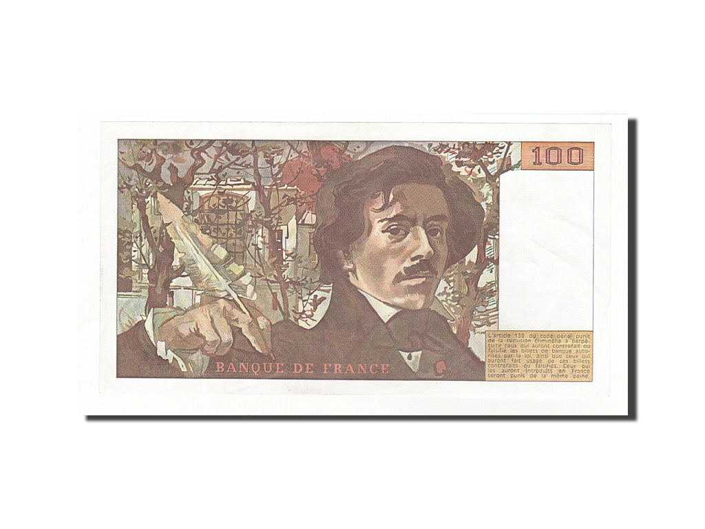 France, 100 Francs, 1979, KM:154b, Undated, AU(50-53)