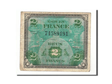 Frankreich, 2 Francs, 1944, KM:114a, 1944-06-06, VF(20-25)