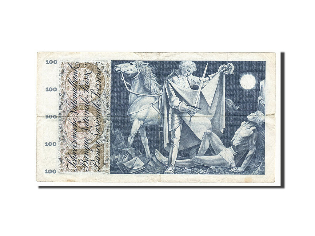 Switzerland, 100 Franken, 1965, 1965-01-21, KM:49g, VF(30-35)