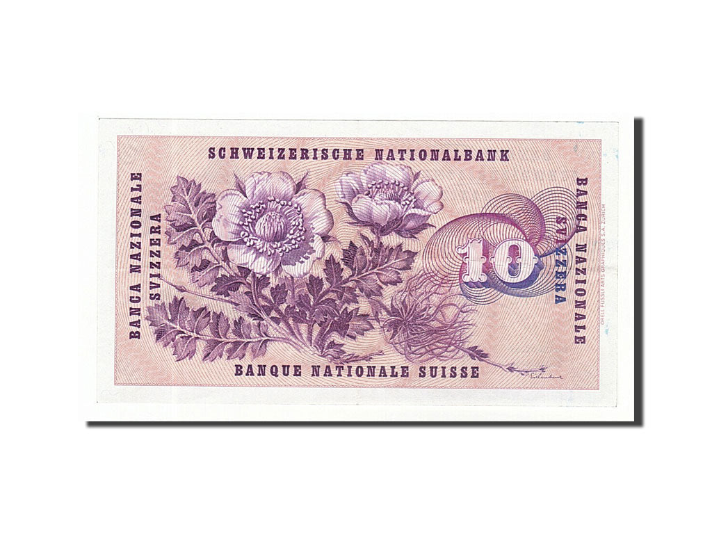 Switzerland, 10 Franken, 1965, KM:45j, 1965-01-21, EF(40-45)