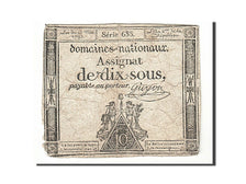 France, 10 Sous, 1793, KM:A68b, 1793-05-23, B+, Lafaurie:165