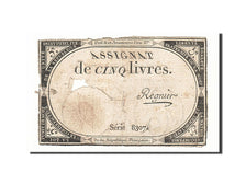 France, 5 Livres, 1793, KM:A76, 1793-10-31, VG(8-10), Lafaurie:171