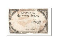 Frankreich, 5 Livres, 1793, KM:A76, 1793-10-31, F(12-15), Lafaurie:171