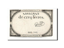 France, 5 Livres, 1793, KM:A76, 1793-10-31, VF(20-25), Lafaurie:171