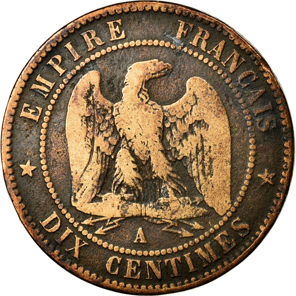 Coin, France, Napoleon III, Napoléon III, 10 Centimes, 1857, Paris, F(12-15)