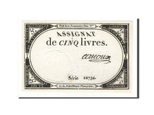 Francia, 5 Livres, 1793, KM:A76, 1793-10-31, SPL, Lafaurie:171