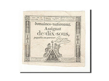 France, 10 Sous, 1792, KM:A53, 1792-01-04, EF(40-45), Lafaurie:148