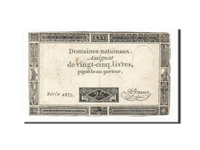Banknote, France, 25 Livres, 1793, 1793-06-06, VF(20-25), KM:A71, Lafaurie:168