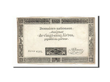 Banknote, France, 25 Livres, 1793, 1793-06-06, VF(20-25), KM:A71, Lafaurie:168