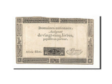 Geldschein, Frankreich, 25 Livres, 1793, 1793-06-06, S, KM:A71, Lafaurie:168