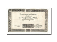 France, 25 Livres, 1793, KM:A71, 1793-06-06, VF(20-25), Lafaurie:168