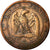Moneta, Francia, Napoleon III, Napoléon III, 10 Centimes, 1857, Strasbourg, B+