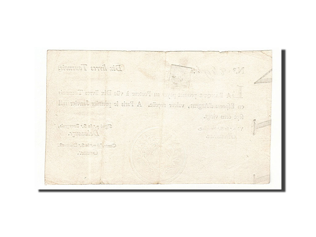 Banconote, Francia, 10 Livres, 1720, 1720-01-01, BB, KM:A16b, Lafaurie:89
