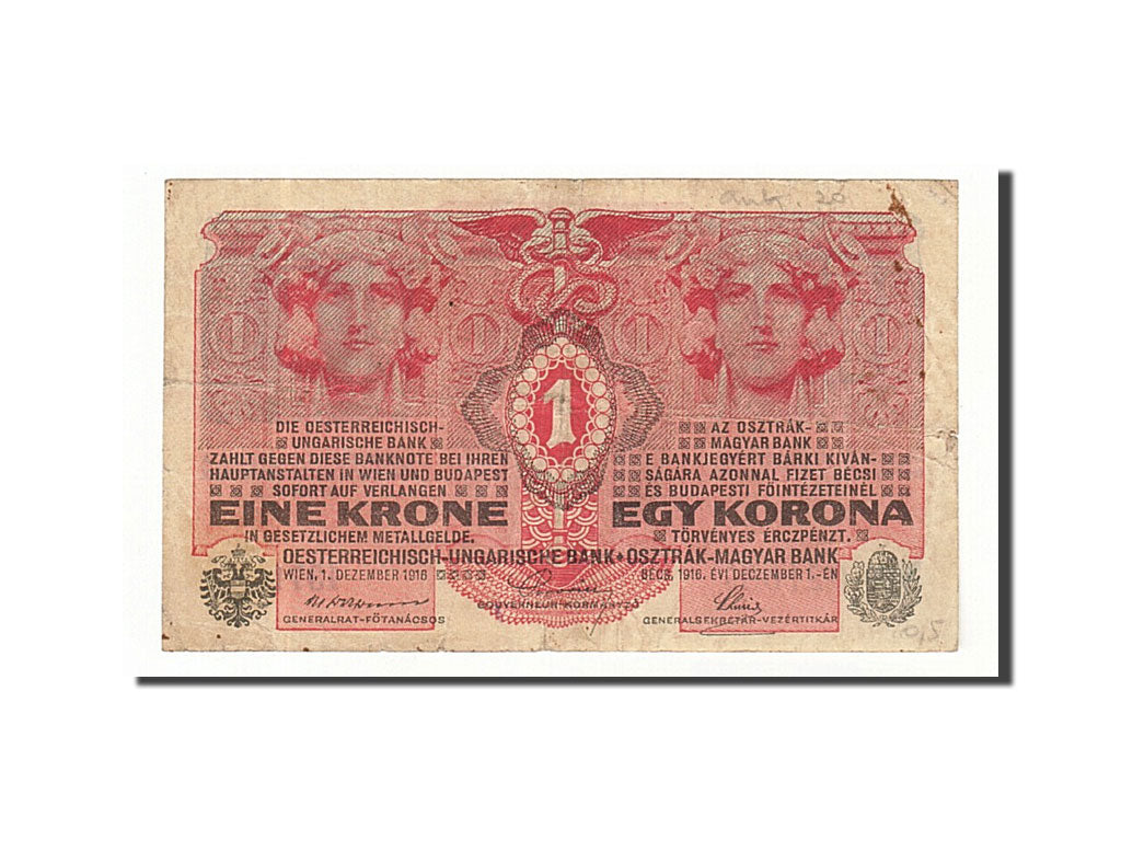 Banknote, Hungary, 1 Korona, 1919, 1916-12-01, KM:10, EF(40-45)