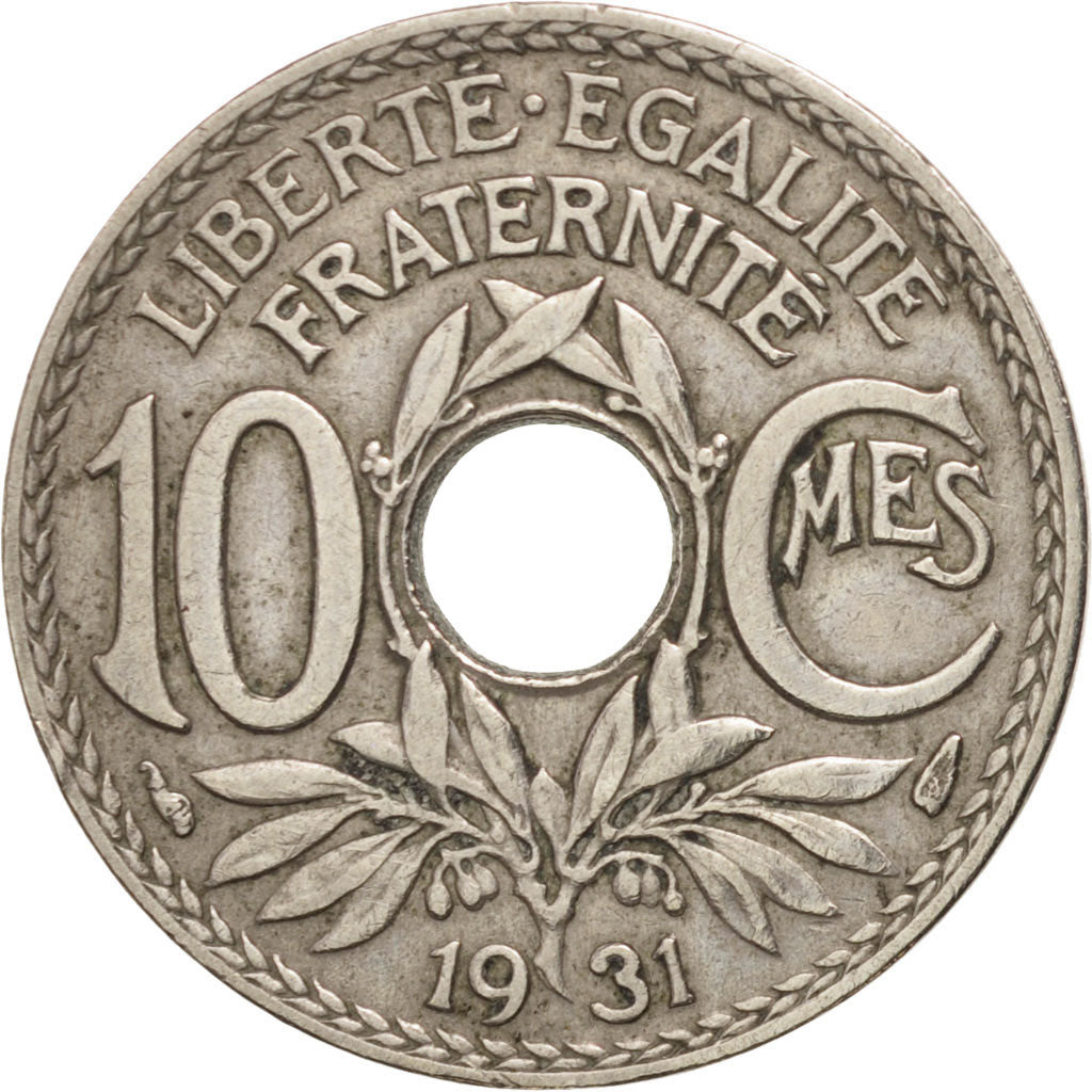 Coin, France, Lindauer, 10 Centimes, 1931, EF(40-45), Copper-nickel, KM:866a