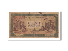 FRENCH INDO-CHINA, 100 Piastres, 1942-1945, Undated, KM:73, F(12-15)