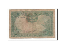 FRENCH INDO-CHINA, 5 Piastres = 5 Dong, 1953-1954, Undated (1953), KM:106, VF...