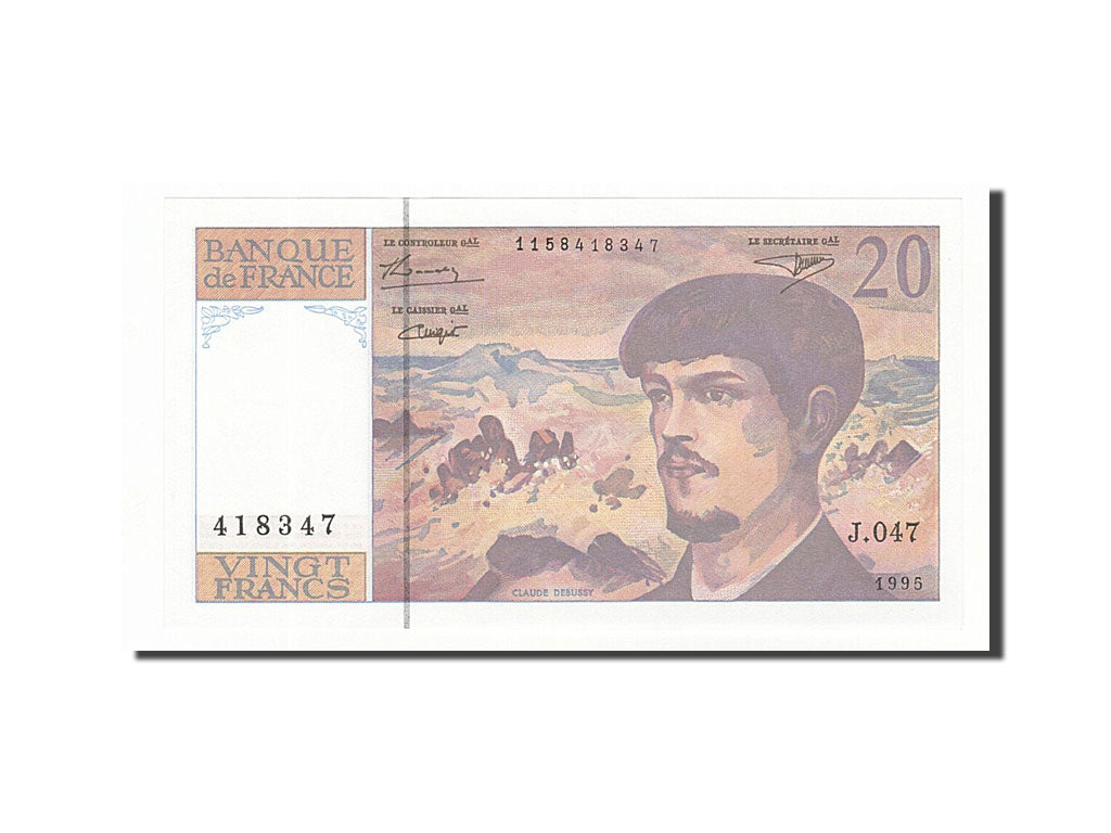 France, 20 Francs, 1995, KM:151h, 1995, UNC(60-62), Fayette:66ter.1