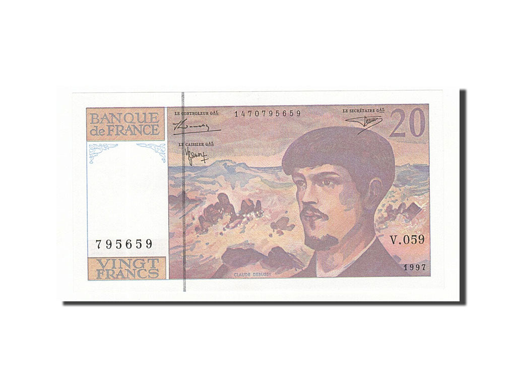 Billete, Francia, 20 Francs, 1997, 1997, SC, Fayette:66ter.2, KM:151i