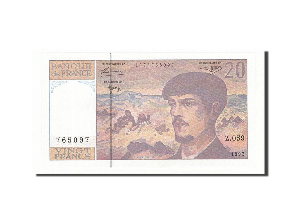 Banknot, Francja, 20 Francs, 1997, 1997, UNC(63), Fayette:66ter.2, KM:151i