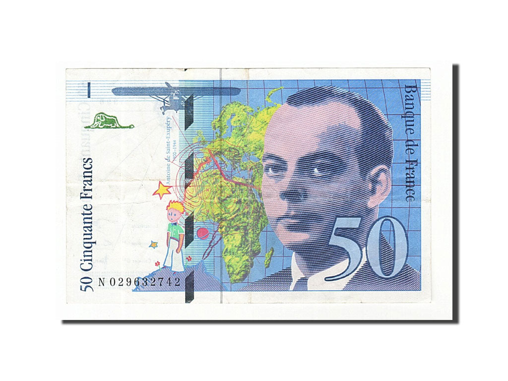 France, 50 Francs, 1996, KM:157Ac, 1996, EF(40-45), Fayette:73.2