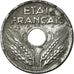 Monnaie, France, État français, 10 Centimes, 1943, TTB+, Zinc, KM:903