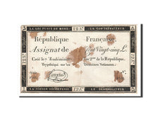 Billete, Francia, 125 Livres, 1793, 1793-09-28, MBC, KM:A74, Lafaurie:169