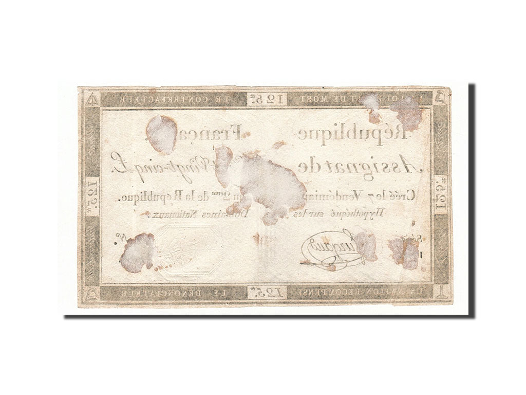 Banknote, France, 125 Livres, 1793, 1793-09-28, EF(40-45), KM:A74, Lafaurie:169