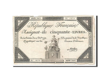 Francia, 50 Livres, 1792, KM:A72, 1792-12-14, MB, Lafaurie:164