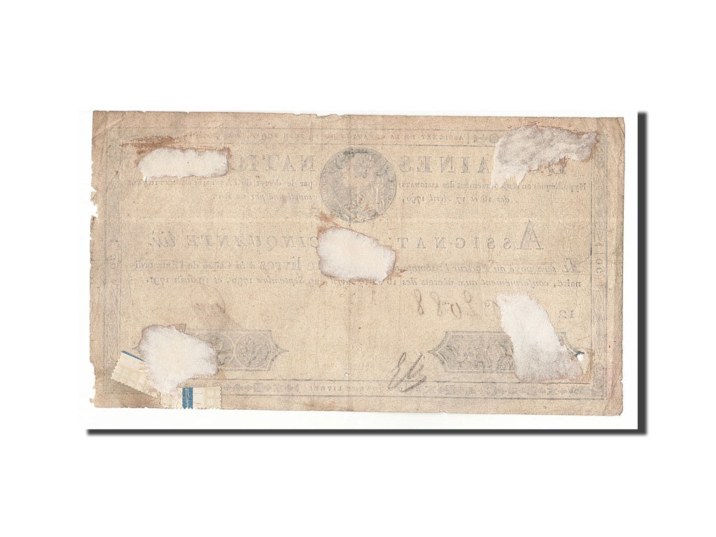 France, 50 Livres, 1791, KM:A43, 1791-06-19, VF(20-25), Lafaurie:138