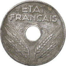 Francia, État français, 10 Centimes, 1944, BB+, Zinco, KM:903, Gadoury:291