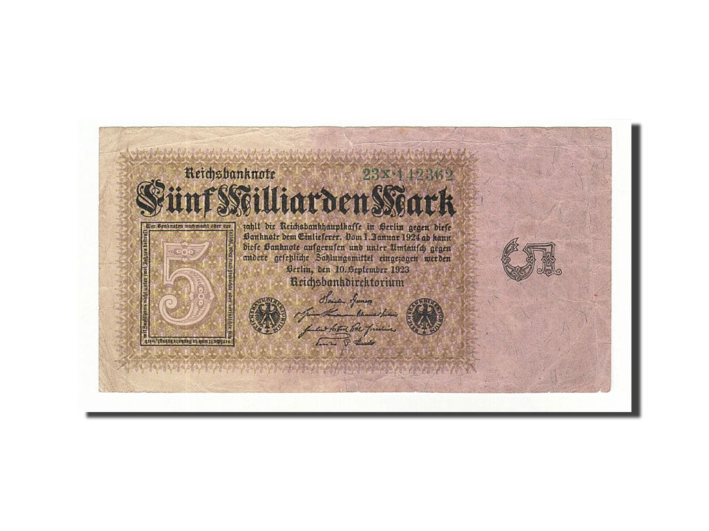 Germany, 5 Milliarden Mark, 1923, KM:115a, 1923-09-10, EF(40-45)