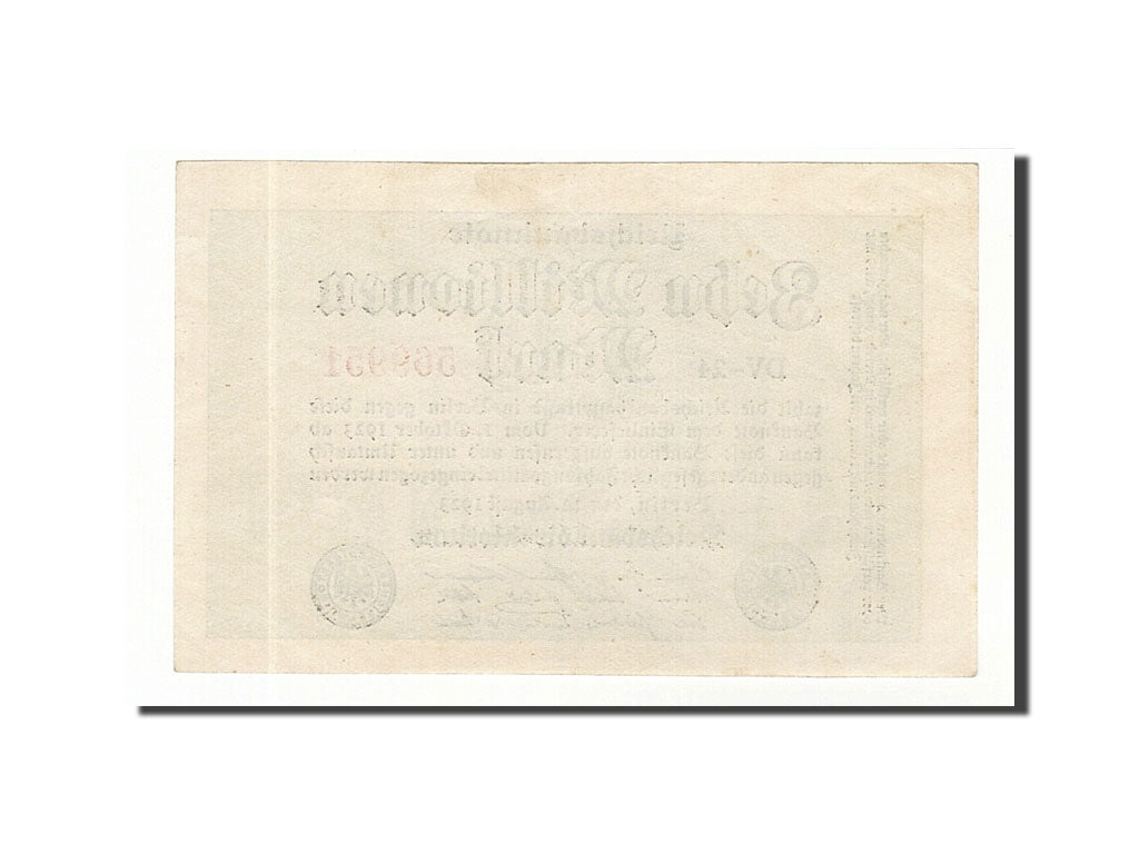 Banknote, Germany, 10 Millionen Mark, 1923, 1923-08-22, KM:106a, AU(55-58)