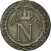 France, Napoleon I, 10 Centimes, 1808, Paris, Medal alignment, Billon