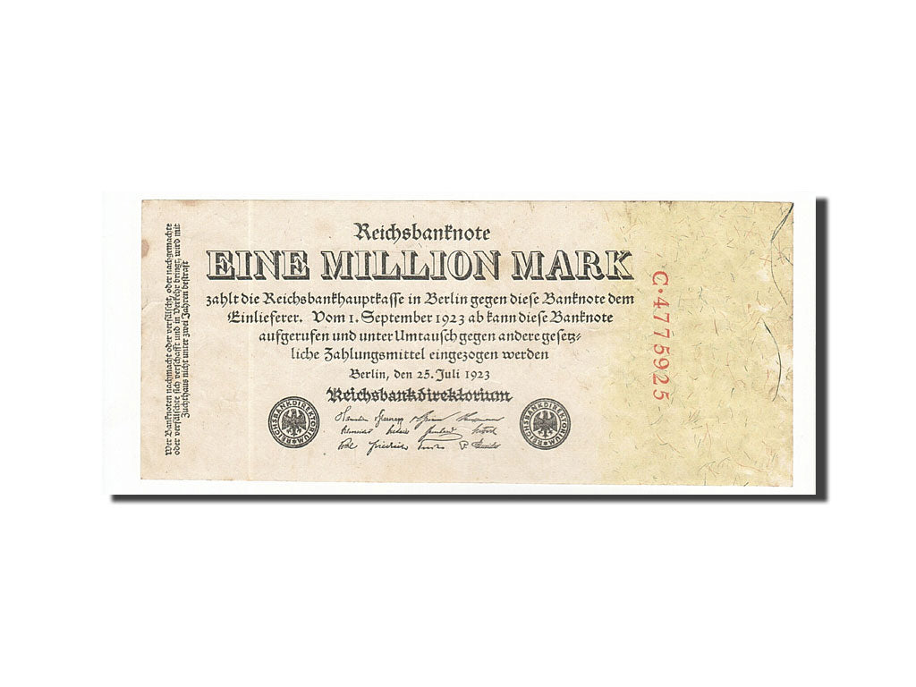 Germany, 1 Million Mark, 1923, KM:94, 1923-07-25, EF(40-45)