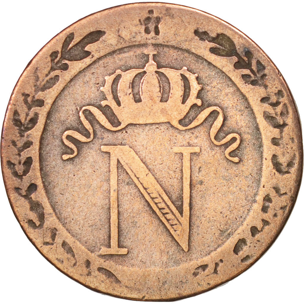 Francia, Napoléon I, 10 Centimes, 1808, Limoges, MB, Biglione, KM:676.5, Gad...