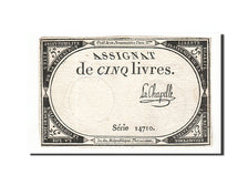 France, 5 Livres, 1793, La Chapelle, KM:A76, 1793-10-31, EF(40-45), Lafaurie:171