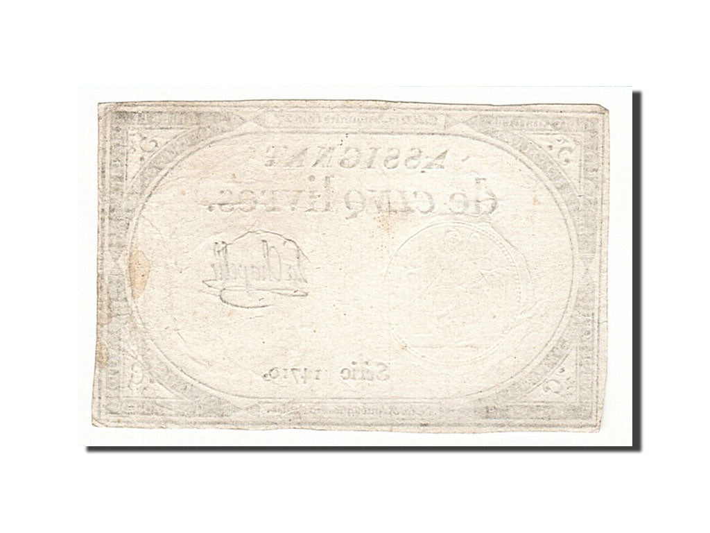 France, 5 Livres, 1793, La Chapelle, KM:A76, 1793-10-31, EF(40-45), Lafaurie:171