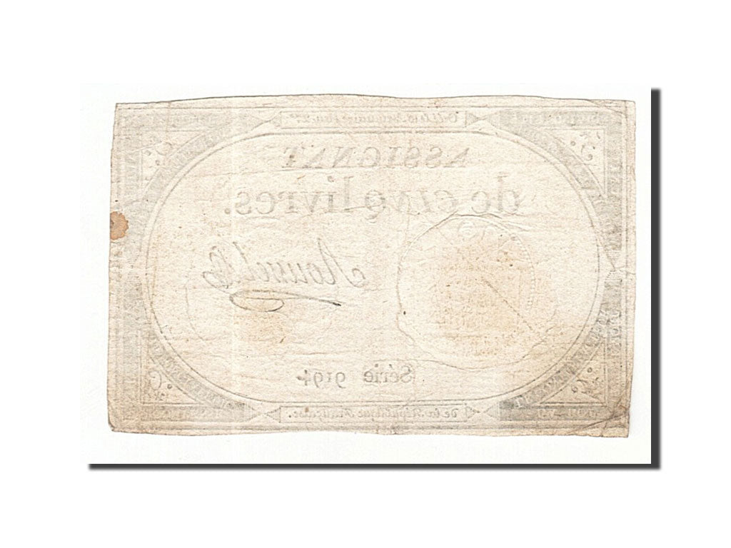 France, 5 Livres, 1793, Roussel, KM:A76, 1793-10-31, EF(40-45), Lafaurie:171