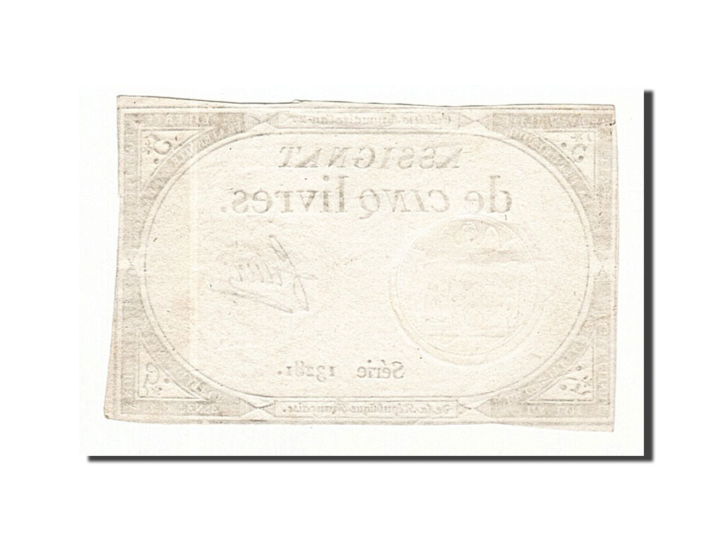 France, 5 Livres, 1793, Faure, KM:A76, 1793-10-31, EF(40-45), Lafaurie:171