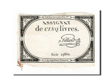 France, 5 Livres, 1793, Gilliers, KM:A76, 1793-10-31, EF(40-45), Lafaurie:171