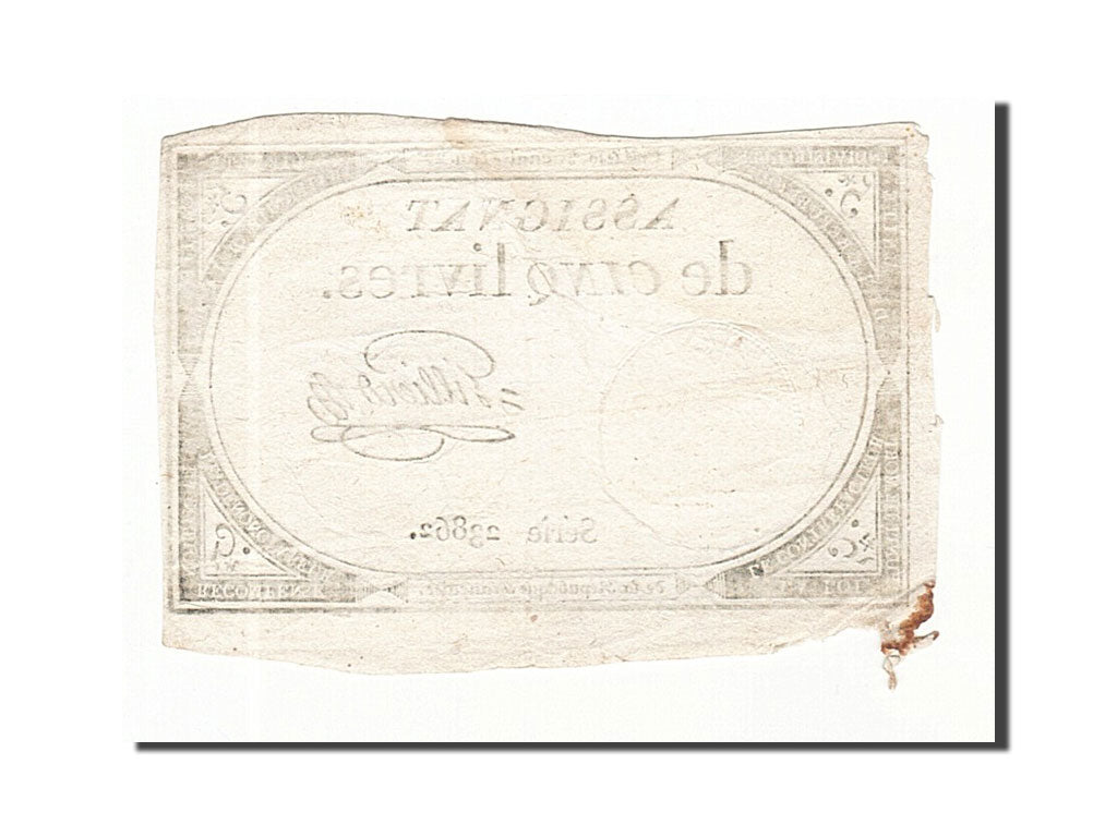 France, 5 Livres, 1793, Gilliers, KM:A76, 1793-10-31, EF(40-45), Lafaurie:171