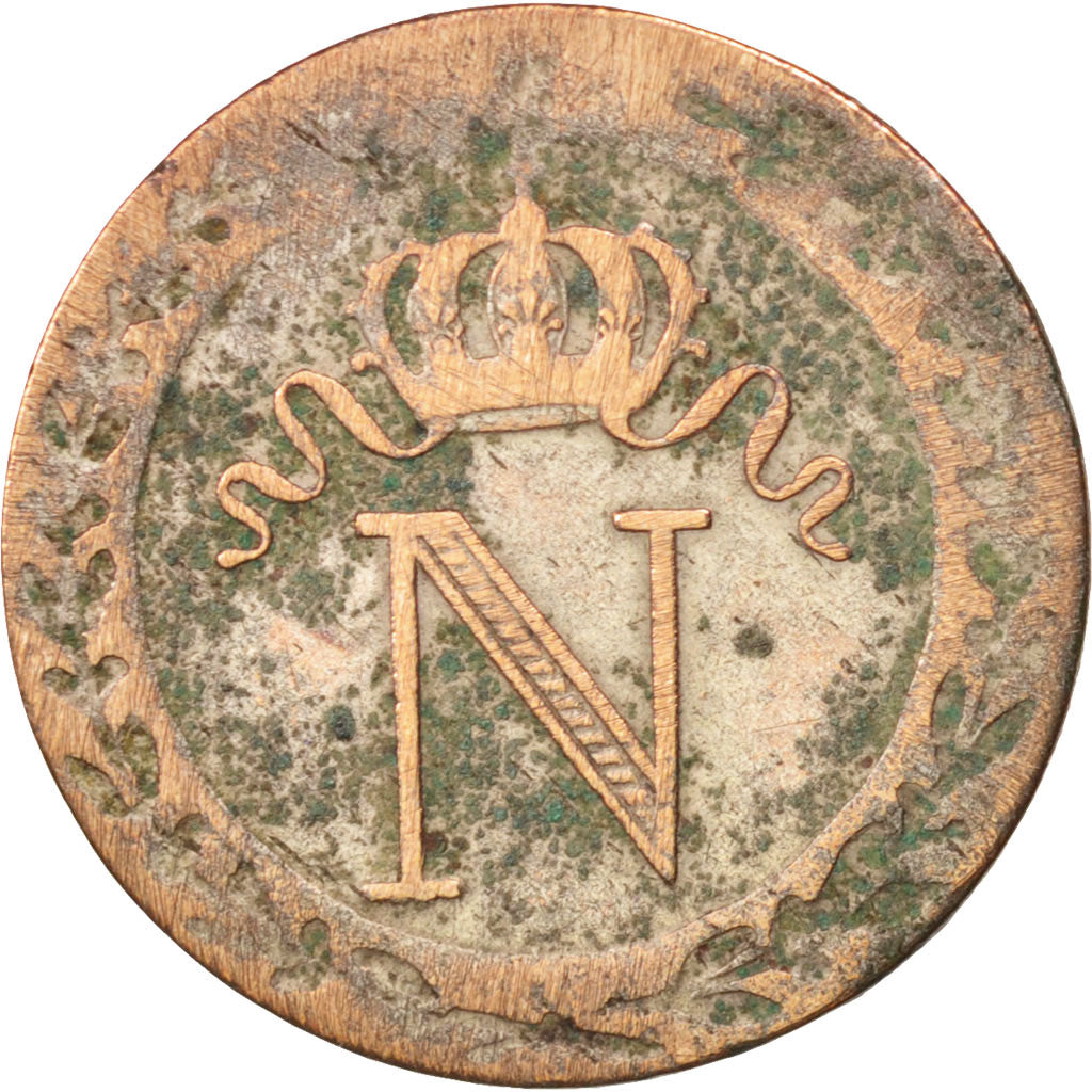 France, Napoléon I, 10 Centimes, 1809, Strasbourg, TB,Billon,KM:676.3,Gadoury190