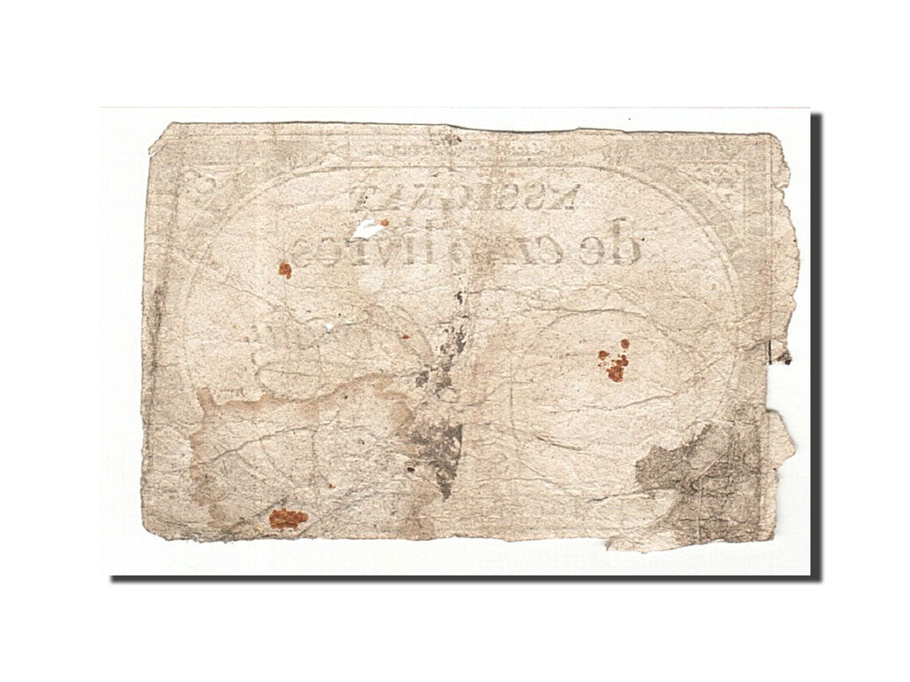 Banknote, France, 5 Livres, 1793, 1793-10-31, VG(8-10), KM:A76, Lafaurie:171